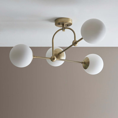 Cadel Glass Semi Flush Mount