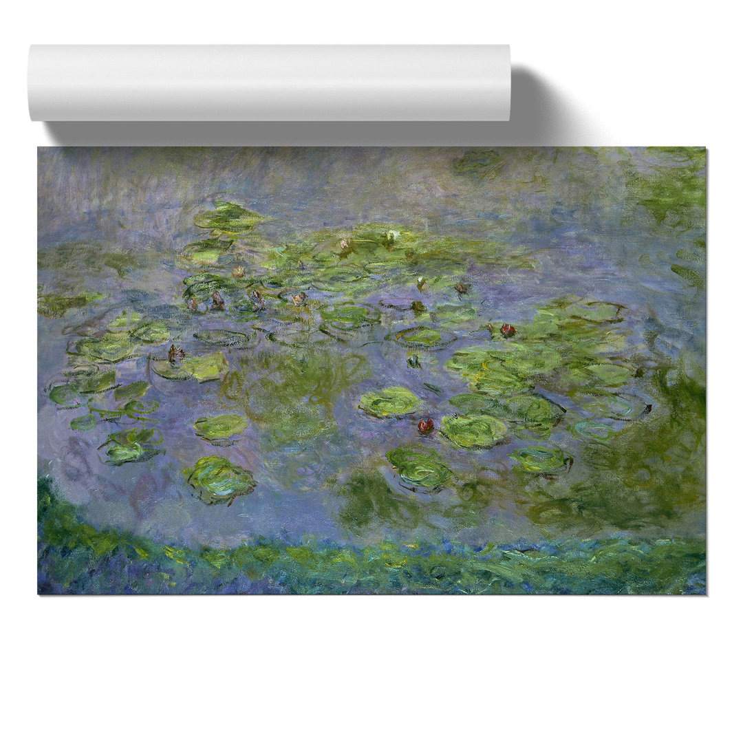 Water Lilies Lily Pond by Claude Monet - Frameless Print