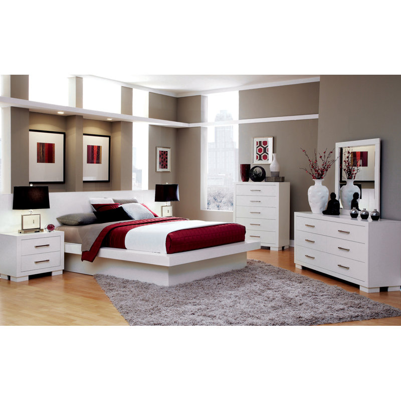 Ensemble de chambre à coucher 4 pièces Chenell, Très grand