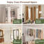 White Adjustable 71cm to 305cm Tension Rod