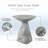 Fulcher Stone-Like 18"W Pedestal End Table-2134007125