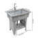 31.5'' L x 22.05'' W Grey Free Standing Laundry Sink with Faucet