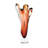 Iris Vase-Dark Amber-Sm-101946646