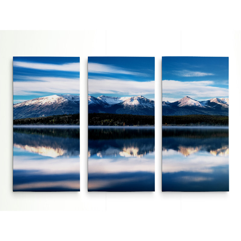 " Pyramid Lake " 3 - Pieces, 24" H x 36" W x 1.5" D