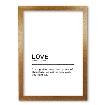Love Chocolate 1 Piece Wall Art