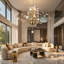 Lustre 29 branches en cristal 29,5 pouces