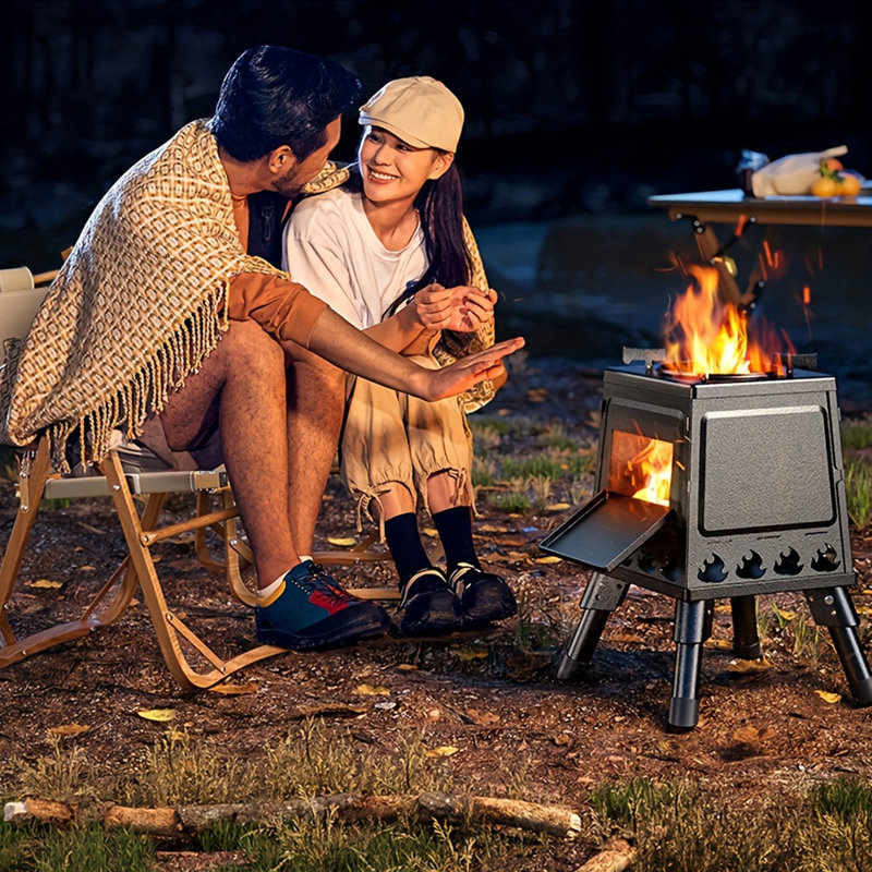 Wood Burning Stove, Camping Wood Burning Stove Small Portable S