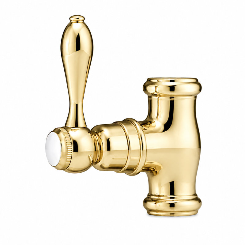 Robinet d'arrêt pour robinet thermostatique PP0331, Laiton poli