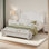 Base de lit plateforme en bois pour grand lit