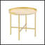 Table de bout ronde avec plateau