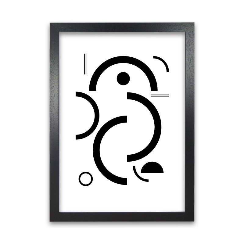 Bauhaus One - Print, 84cm H x 59cm W x 3cm D, Black Frame