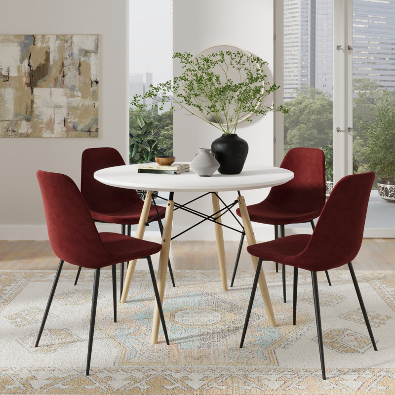 Felicity 5-piece Dining Set, Red