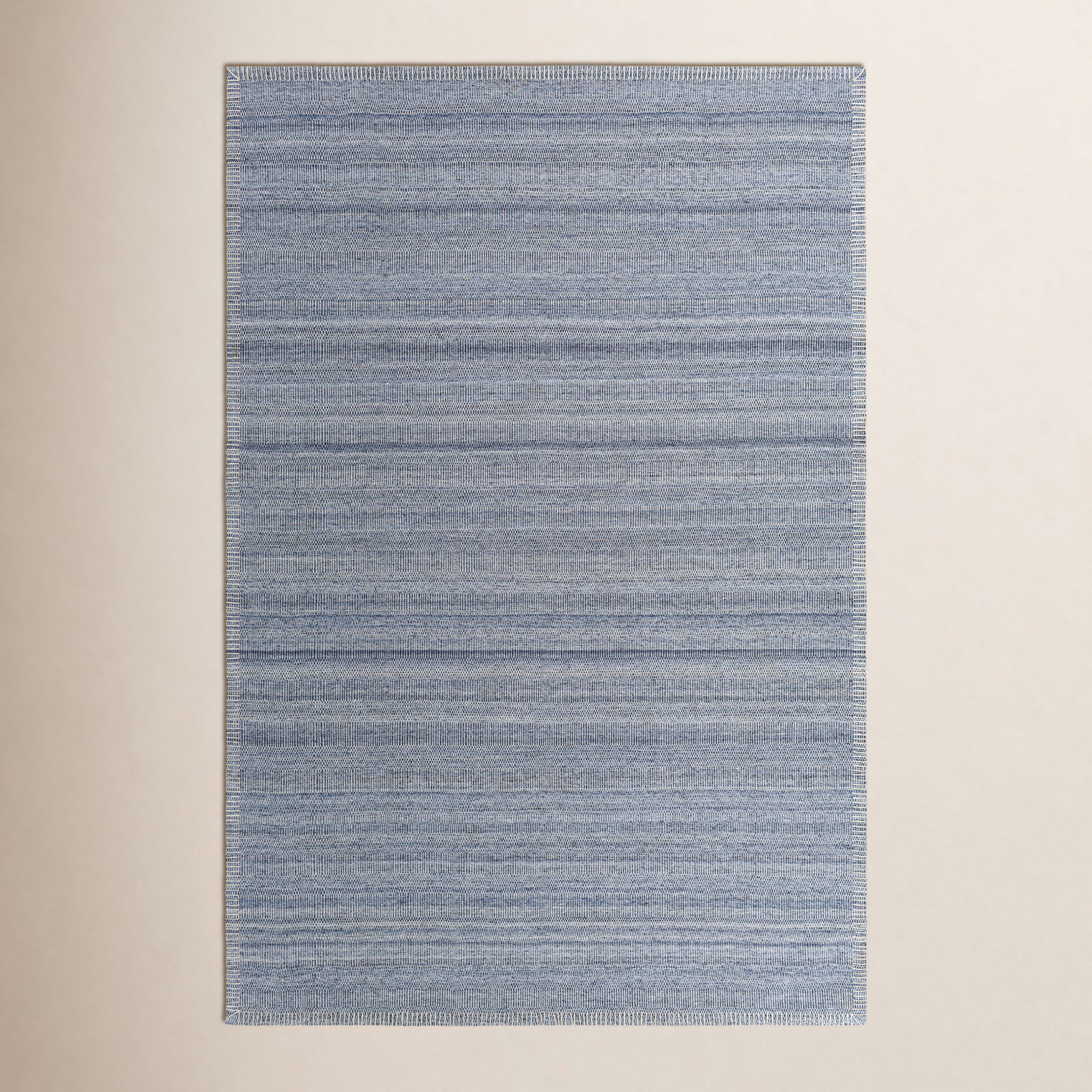 Eljah Denim Hand-Woven Flatweave Rug, Rectangle 2' x 3'
