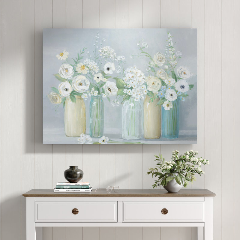 « Blooming Meadow Beauties » - reproduction, H 30 po x l 40 po, Toile tendue, Sans cadre