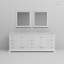 Meuble-lavabo double 84 po X P 22 po D et l 34 po Miroirs