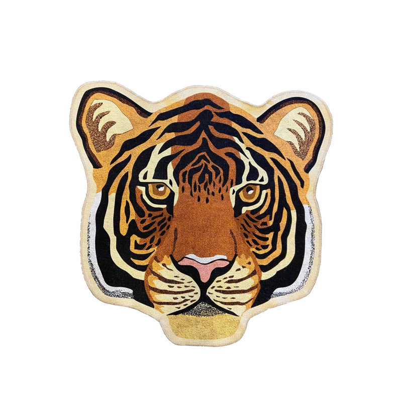 Tiger Figured Carpet, Novelty 2'8" x 2'8"
