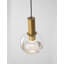 1 - Light Brass/Black LED Unique/Statement Pendant