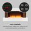 Klarstein 120.5cm W White Electric Fireplace