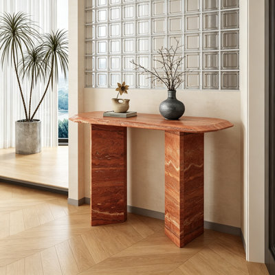 Wabi-Sabi Style Entryway Console Table