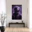 Purple Space Explorer Abstract Contemporary Violet Wall Art Print 1 Piece Wrapped Canvas Wall Art-1699087576