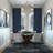 Transitional 6 Light Sputnik Gold Chandelier-407121224