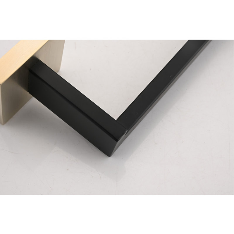 4 - Piece Bathroom Hardware Set, Gold/Matte Black