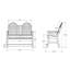 Hamilton 4ft Counter Height Bench-1110346745