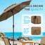 Housse de remplacement pour auvent pour parasol de patio de 10 pi pouvant accueillir 8 baleines (toile seulement)-10013878