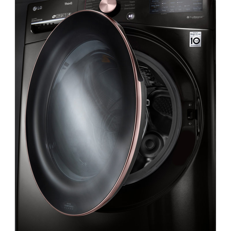 4.5 cu. ft. Black Steel Smart Front Load Washer with Steam