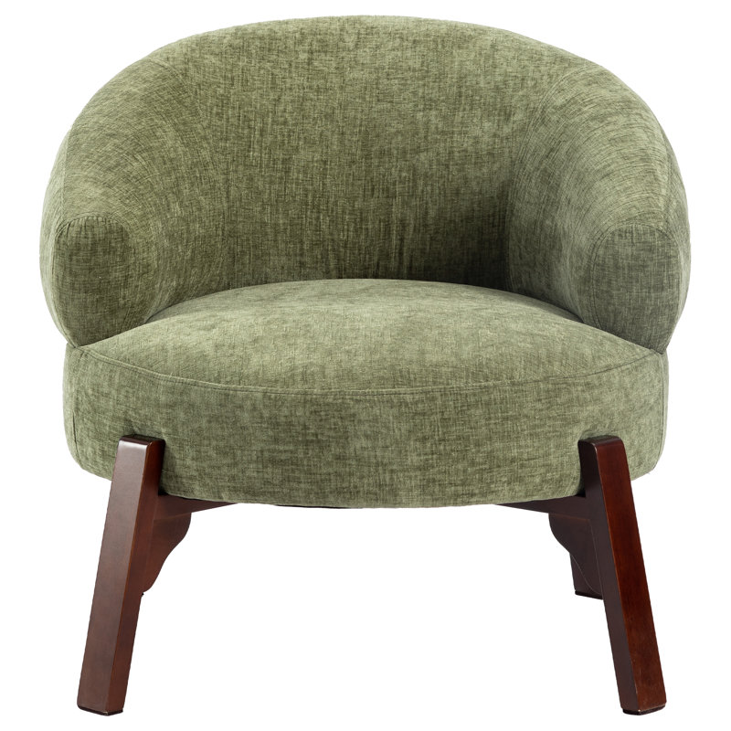 Debbera 25.98'' Upholstered Velvet Accent Chairs, Green Fabric