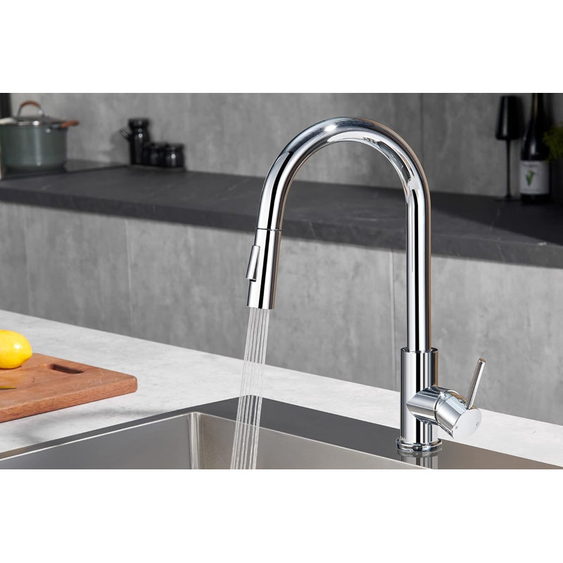 Robinet de cuisine rétractable Allora USA, Chrome
