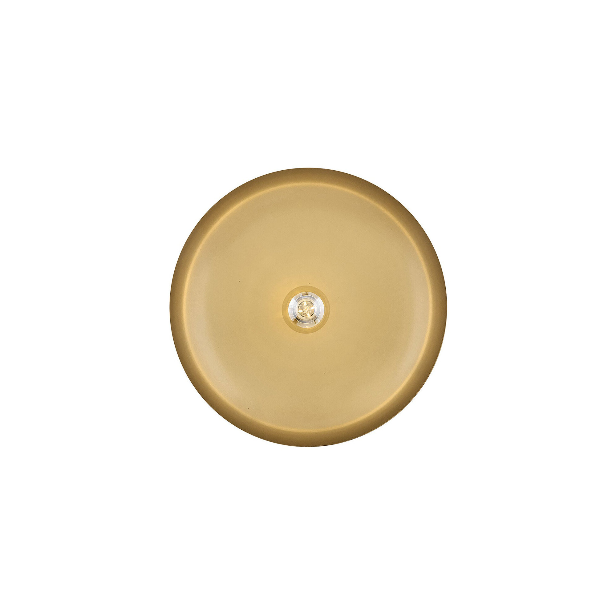 Hinkley Sadie Saucer Shaped Pendant, Light Taupe, 6.25" H x 18" W x 18" D