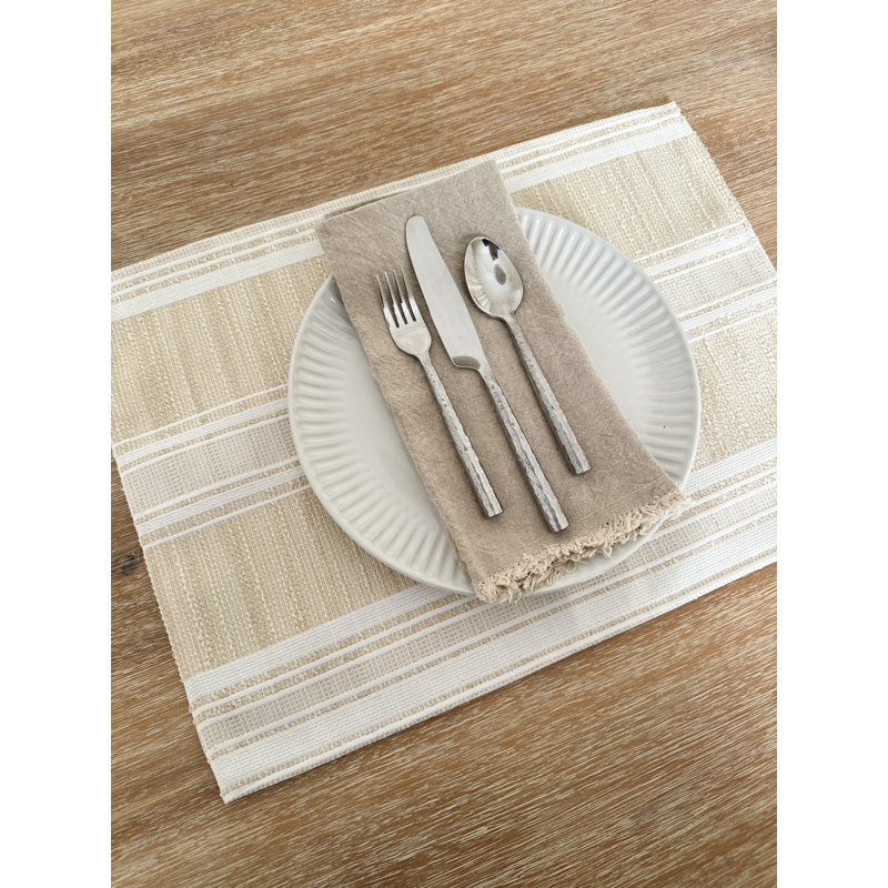 Acrylic Rectangle Placemat, Sandy Beige