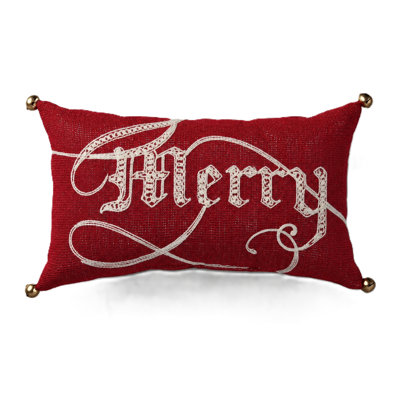 Armington Embroidered Reversible Throw Pillow