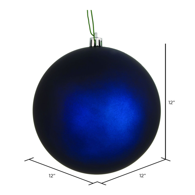 Ornement boule des Fêtes seulement, Bleu minuit, H 12 po x l 12 po x P 12 po