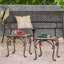 Ensemble de table d'appoint charmant pour l'extérieur