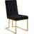 Chakevia 19'' H Tufted Velvet Upholstered Metal Side Chair-765445694-760109692