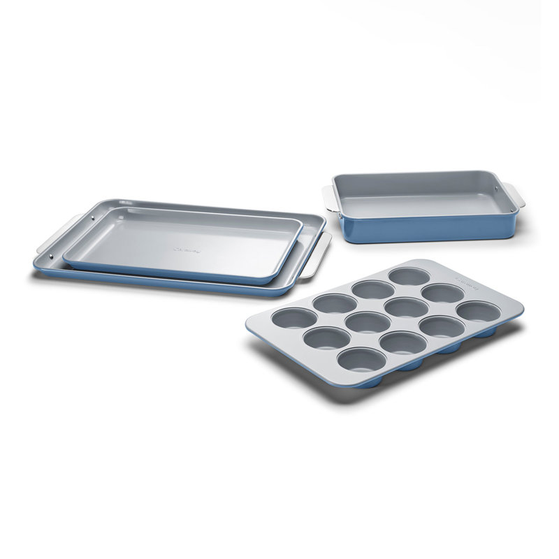Caraway Non-Toxic Nonstick Ceramic Half Bakeware Set, Slate