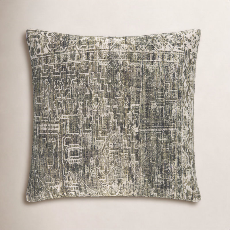 Galey Alix X Livabliss Toole Accent Pillow, Down, Green, 20"H x 20"W