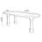 Walnut Rectangular Solid Wood Dining Table-1832295835