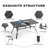 Burlington 7-piece Padded Textilene Patio Dining Set With Umbrella Hole, Swivel Design-128738598