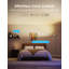Lampe sur pied intelligente avec matière et Alexa - Lampe sur pied à changement de couleur RVBIC avec 77 modes scène, synchro musicale, lumière d'angle moderne de 67 po pour le salon et la chambre à coucher