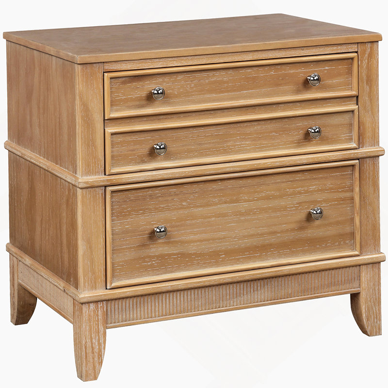 3-Drawer Hazel 3-Drawer Side Table For Living Room, Hallway, Entryway