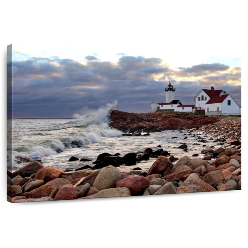 Phare historique d'Aletra Cape Ann, H 8 po x l 12 po
