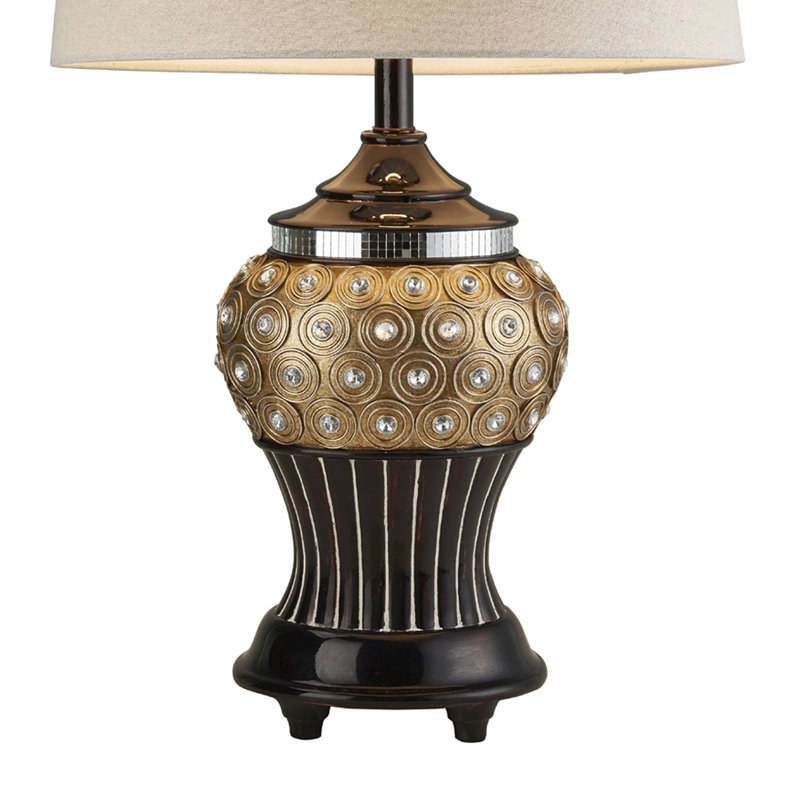 Lampe de table en résine 28,75 pouces Max Bejewel