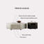 Table basse hexagonale en pierre supercristalline