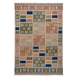 Scandinavian Style Kilim Rug In Multi-Color Geometric Pattern By Rug & Kilim