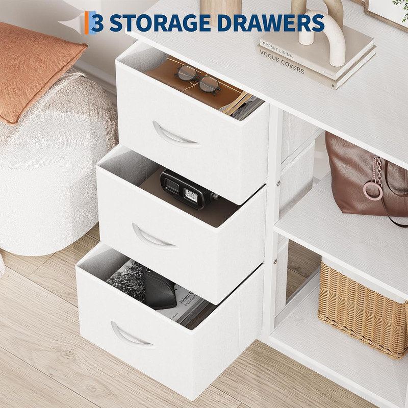 69.9cm Wide 3 -Drawer Steel File Cabinet, White