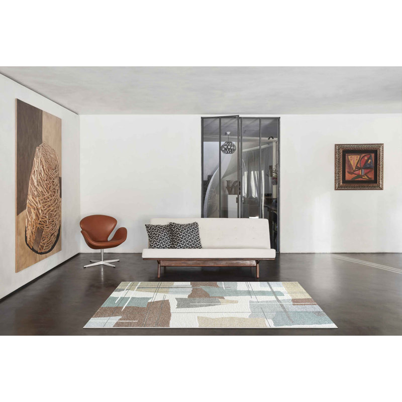 Toney Abstract Area Rug, Rectangle 133 x 195cm