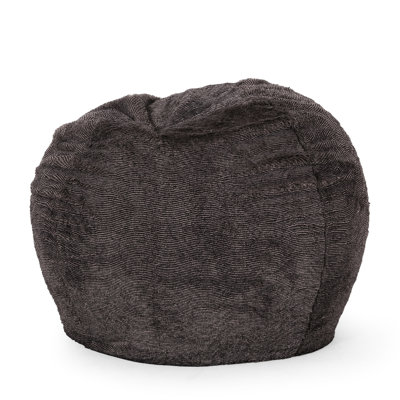 Fauteuil à billes en fausse fourrure brun de 3 pieds. Design moderne pour la détente. Housse amovible avec fermeture à glissière. Rembourrage en mousse durable arrondi - brun / beige. Chic et confortable. Housse à fermeture à glissière. Rembourrage